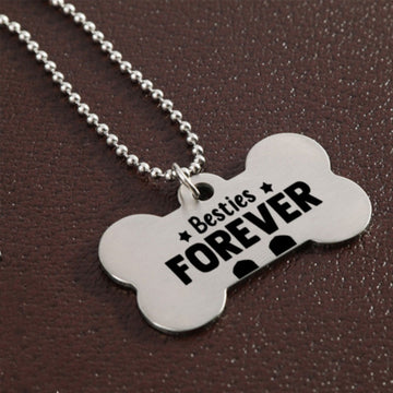Stainless steel dog tag 4*2cm (double-sided laser engraving)